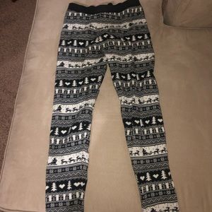 Holiday pajama leggings
